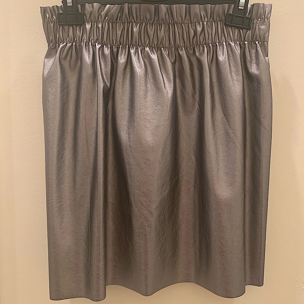 Forever 21 metallic silver skirt